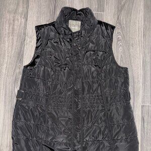 Long, Black Puffer Vest